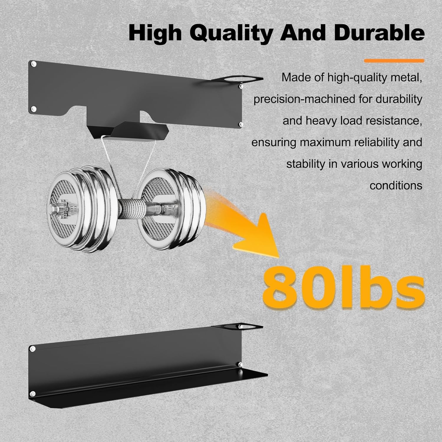 Wall-Mounted Floor Jack Stand Storage for Racing Jacks From 1.5-3 tons