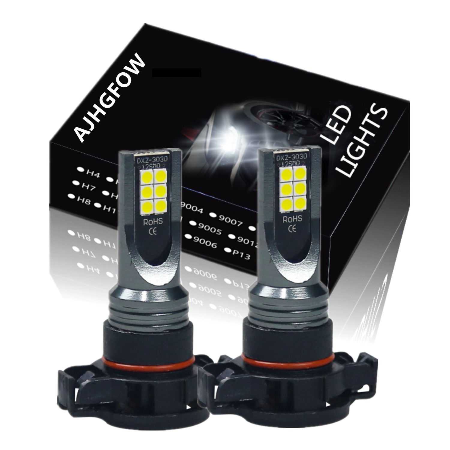 For GMC Yukon XL 2015 2016 2017 2018 2019 5202 H16 LED Fog Lamp Bulbs 6000K