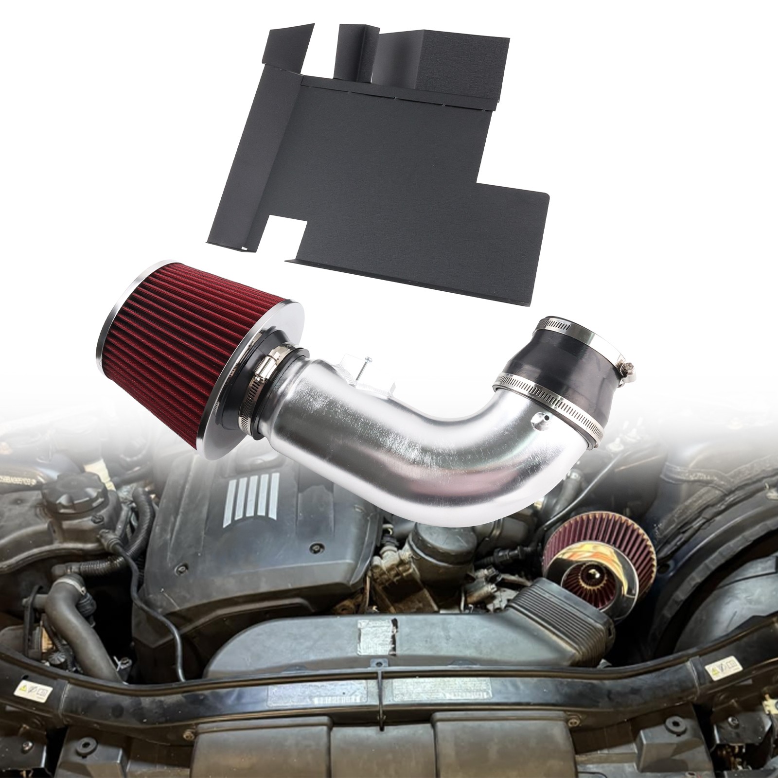 High Flow Cold Air Intake Kit For 2006 BMW 330i For 2007-2011 128i 328i 3.0 6cyl