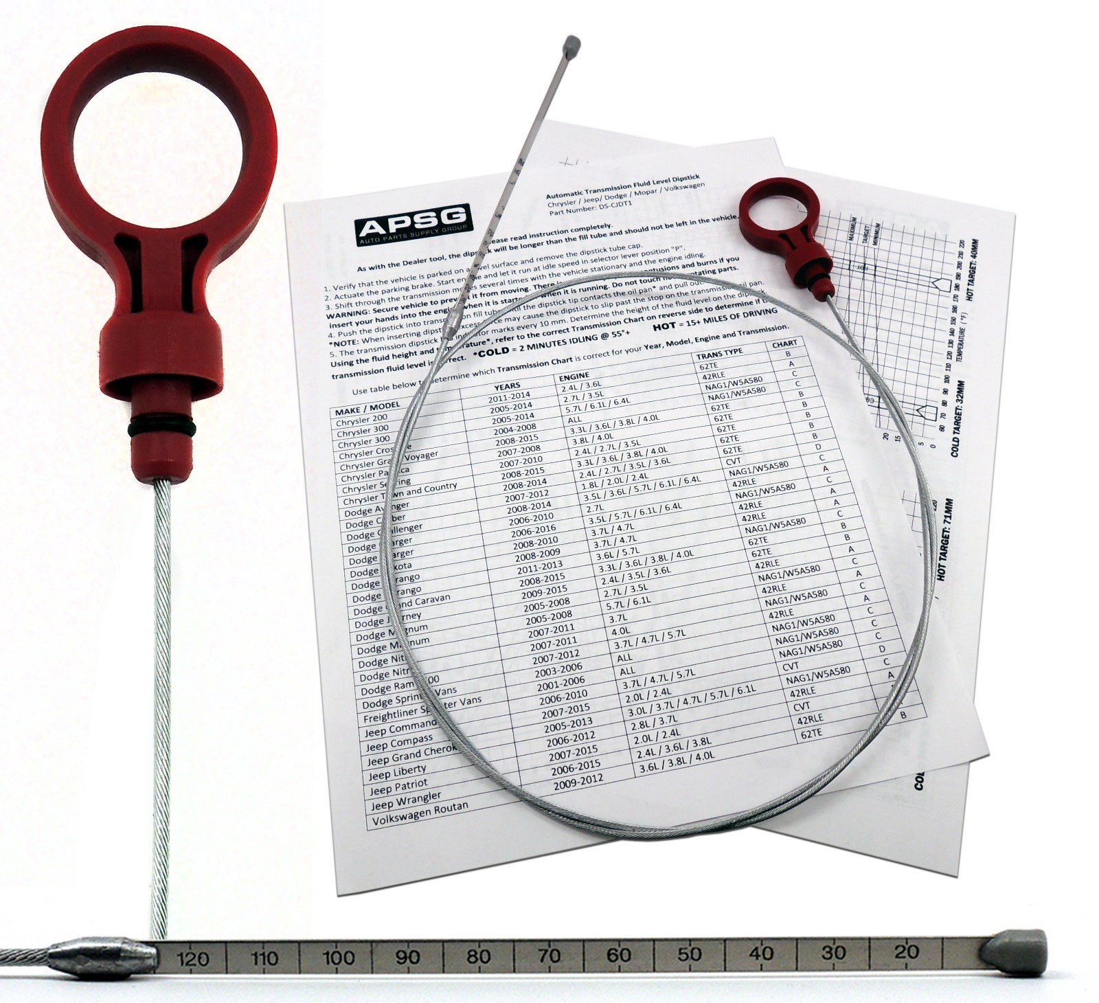 – TRANSMISSION DIPSTICK TOOL – automatic oil auto trans ATF Fluid Level Dip NEW