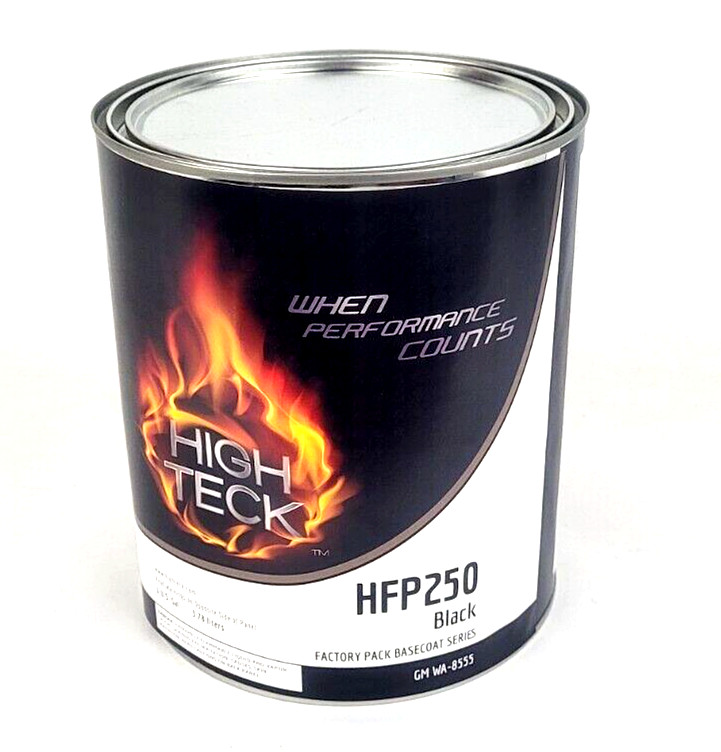 High Teck HFP250 Ebony Black Base Coat Paint Gallon GM WA8555