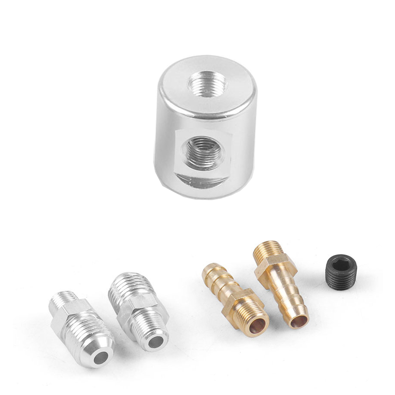 AN6 to 1/8 NPT Fitting 8mm to 1/8 NPT Fitting 1/8 NPT Tee Adaptor kit