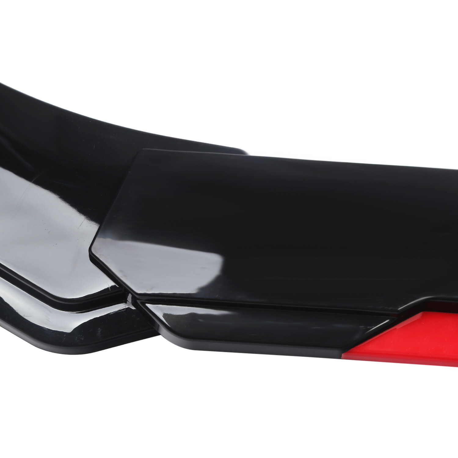 Glossy Black+Red For KIA K5 2021 2022 Front Bumper Lip Spoiler Splitter