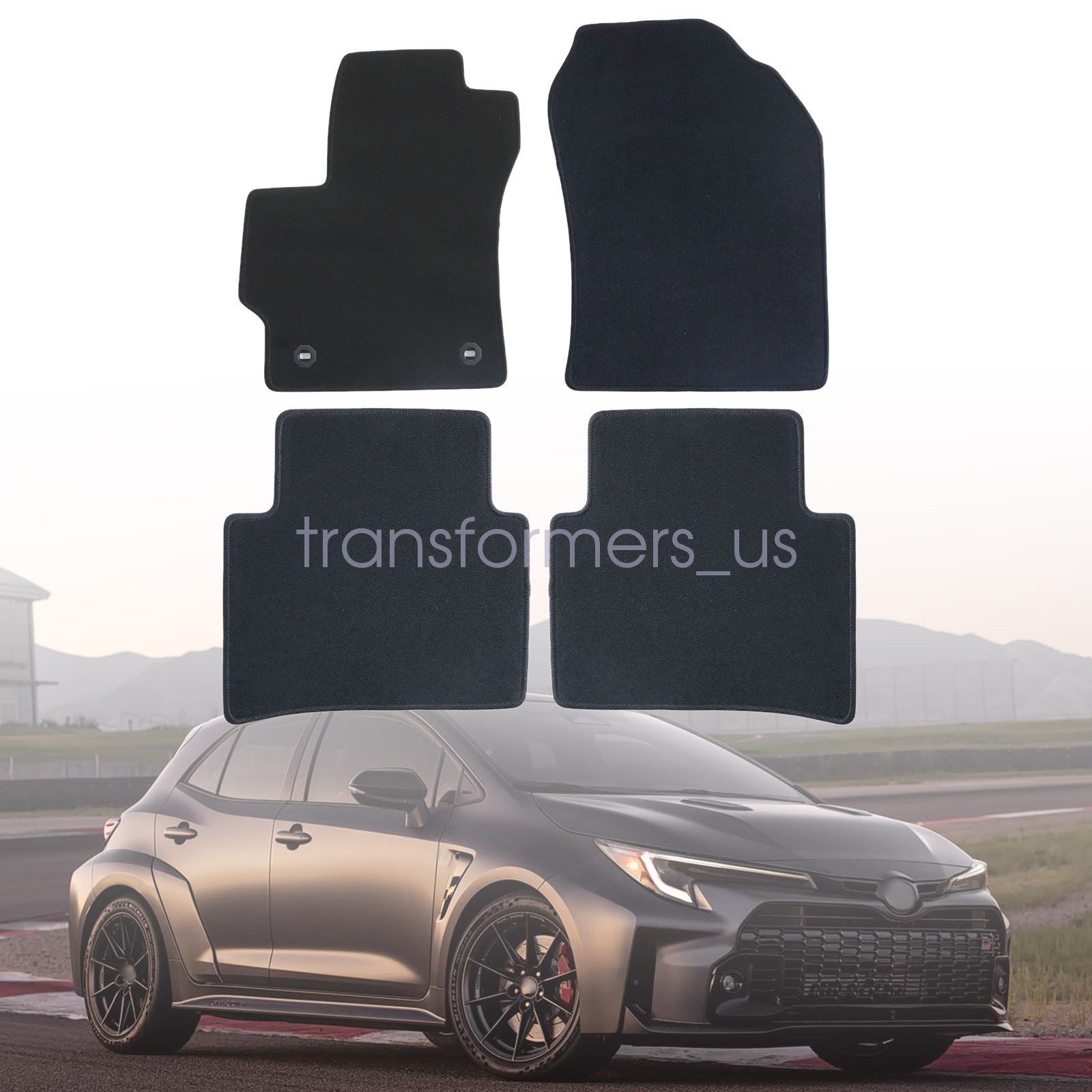2020-2025 For Toyota Corolla Front & Rear Replacement Floor Mats Carpet Velour