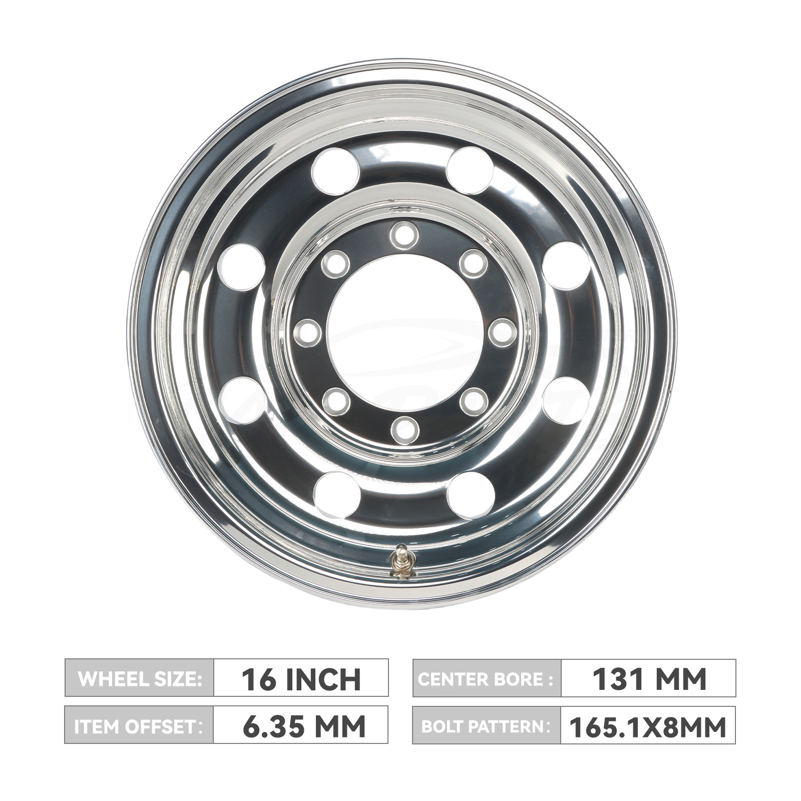 16×7 Forged Aluminum Alloy Wheel Rim Fits for Ford F250/F350 TRAILER Rim 167041