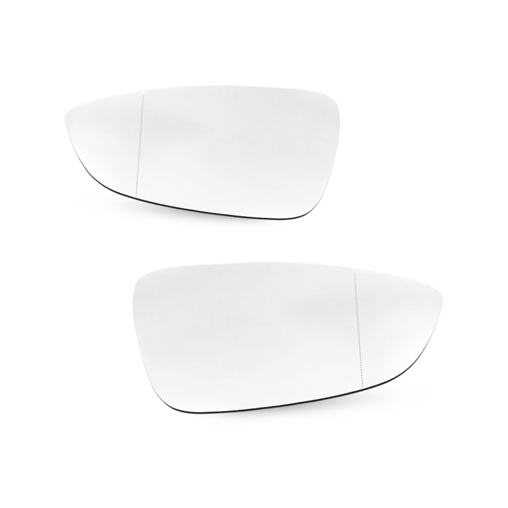 Driver Passenger Side Heated Mirror Glass For Volkswagen Eos 2009-16 Passat 2012