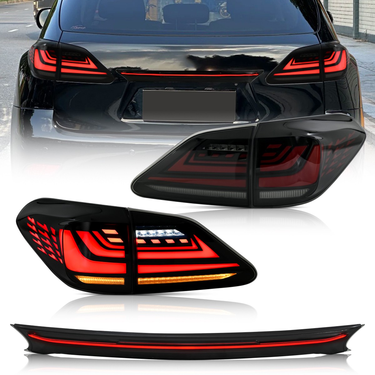 LED Headlights Tail Lights Center Lamp Upgrade Kit For Lexus RX270 RX350 RX450H