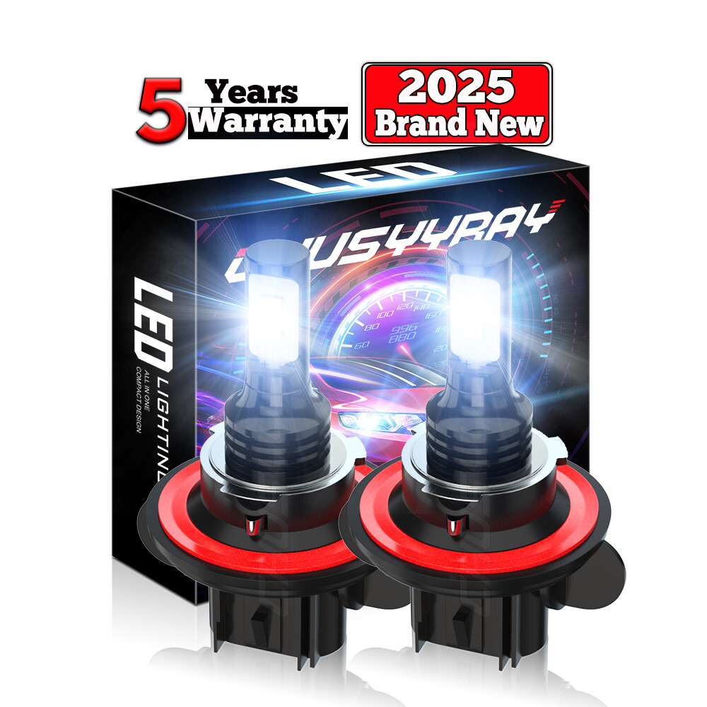 2X H13 9008 Super Bright LED Headlight Bulbs Kit 660000LM 6000K White Hi-Lo Beam