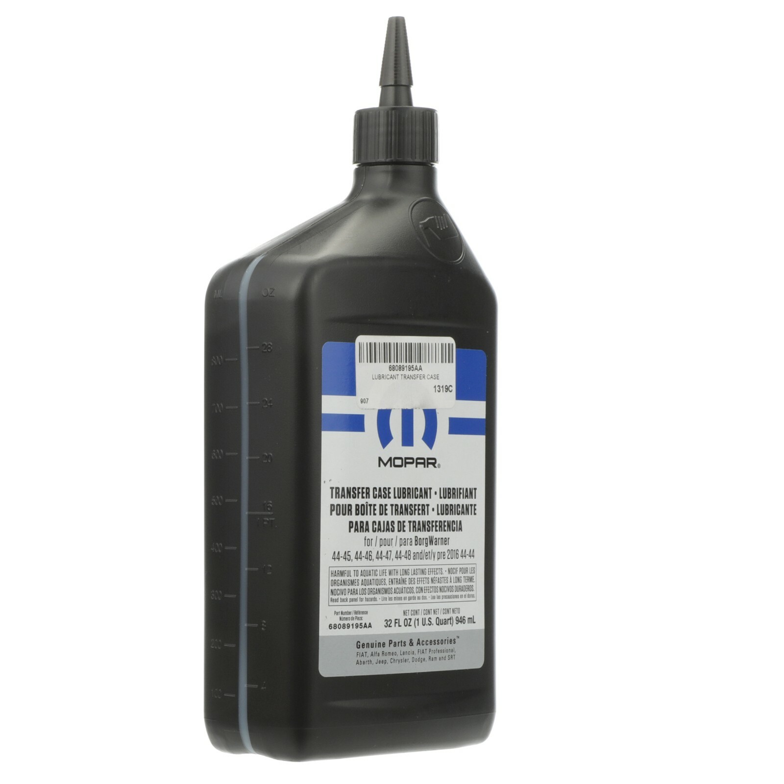 JEEP DODGE CHRYSLER RAM TRANSFER CASE LUBRICANT (32 FL OZ) OEM MOPAR 68089195AA