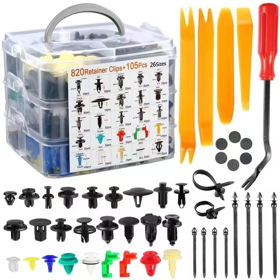 925 PCS Automotive Trim Clips Push Pin Fastener Rivet Bumper Clip Assortment