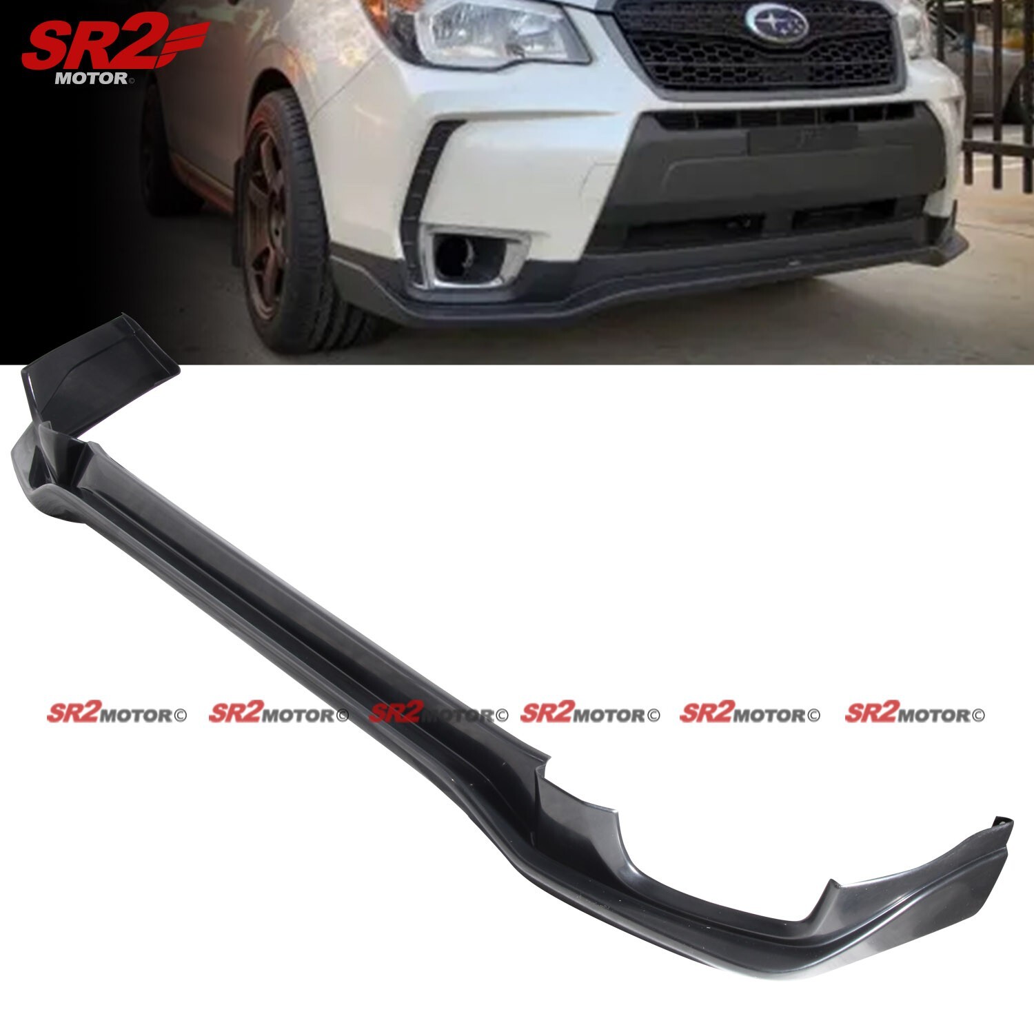 Fits 2014-2018 Subaru Forester XT Premium Touring STI-Style Front Bumper PU Lip