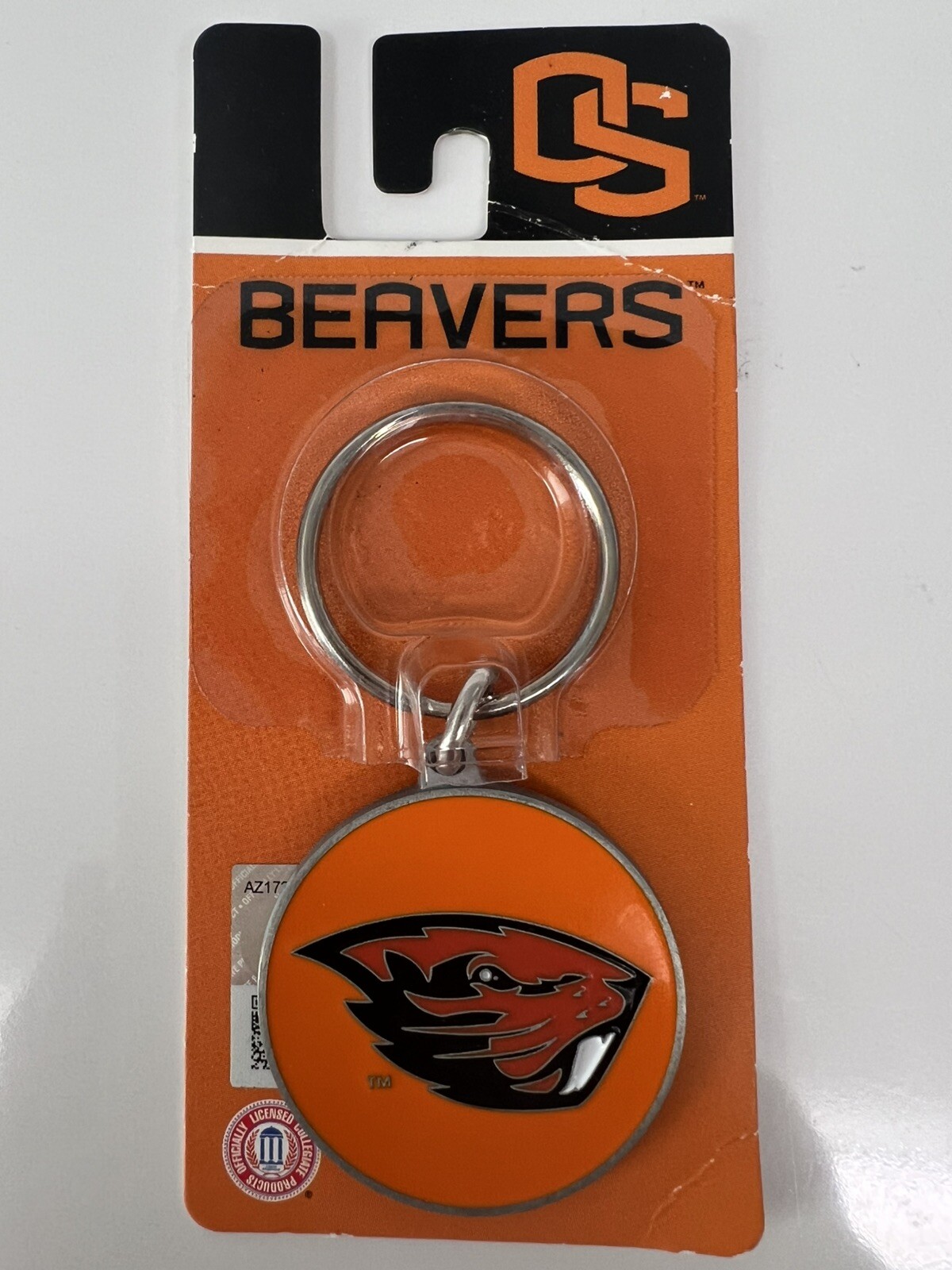 RARE! Oregon State Beavers Keyring & Metal Fob NCAA by FANATIX & FAST FREE SHIP!