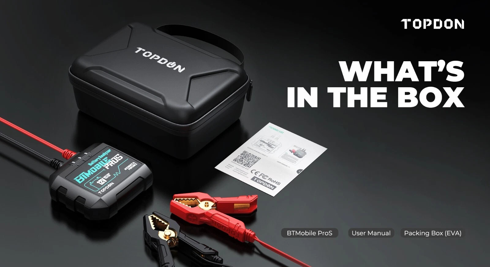TOPDON BTMobile Pros 12V Scanner, For Cars,Motorcycles, ATVs & Light Duty Trucks