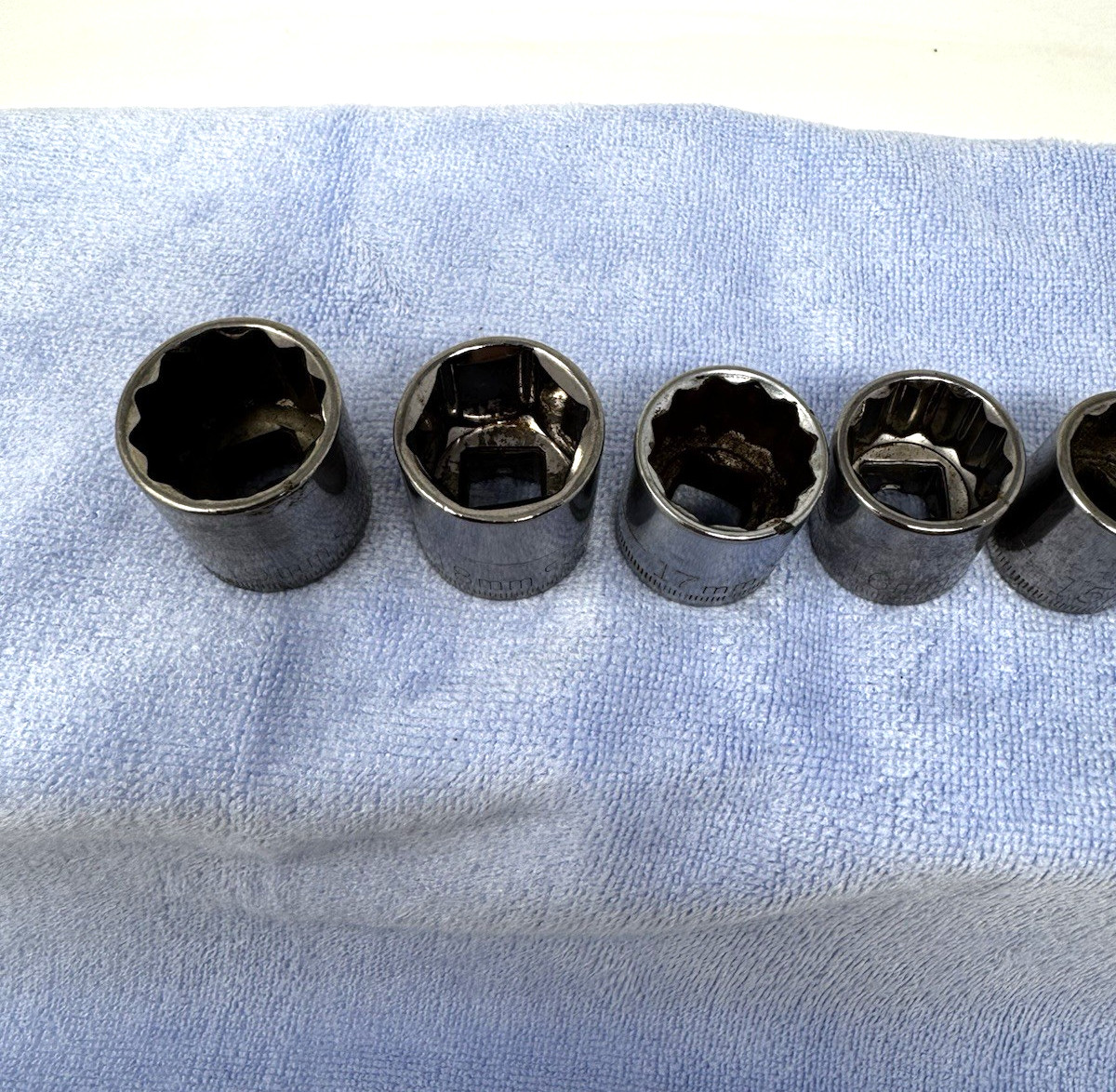 Craftsman Socket Set 3/8” Drive 9, 10, 14, 15, 16, 17, 18, 19mm 6pt and 12pt
