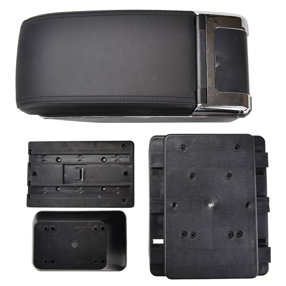 Universal Car Armrest Sliding Duel Center Content Storage Box Arm Rest Part USA