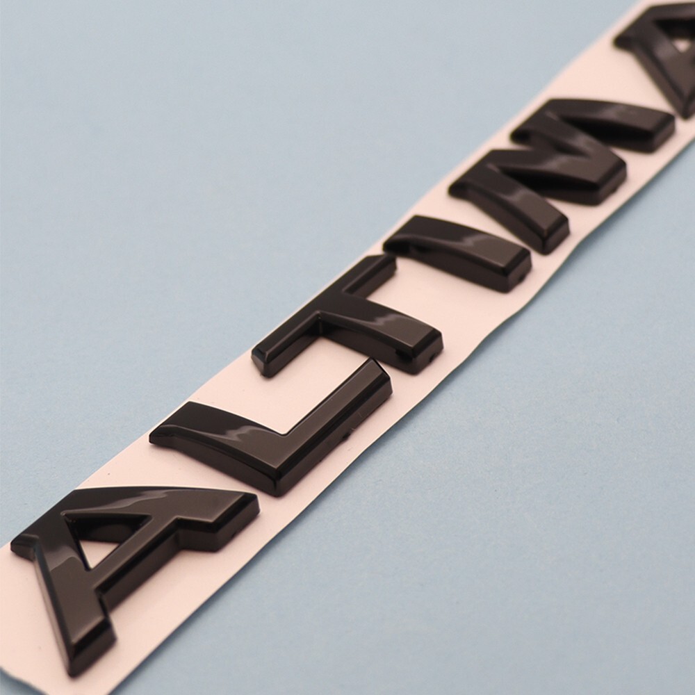 3D Raised Rear Tailgate Letters Emblem For ALTIMA Trunk Lid Badge Gloss Black