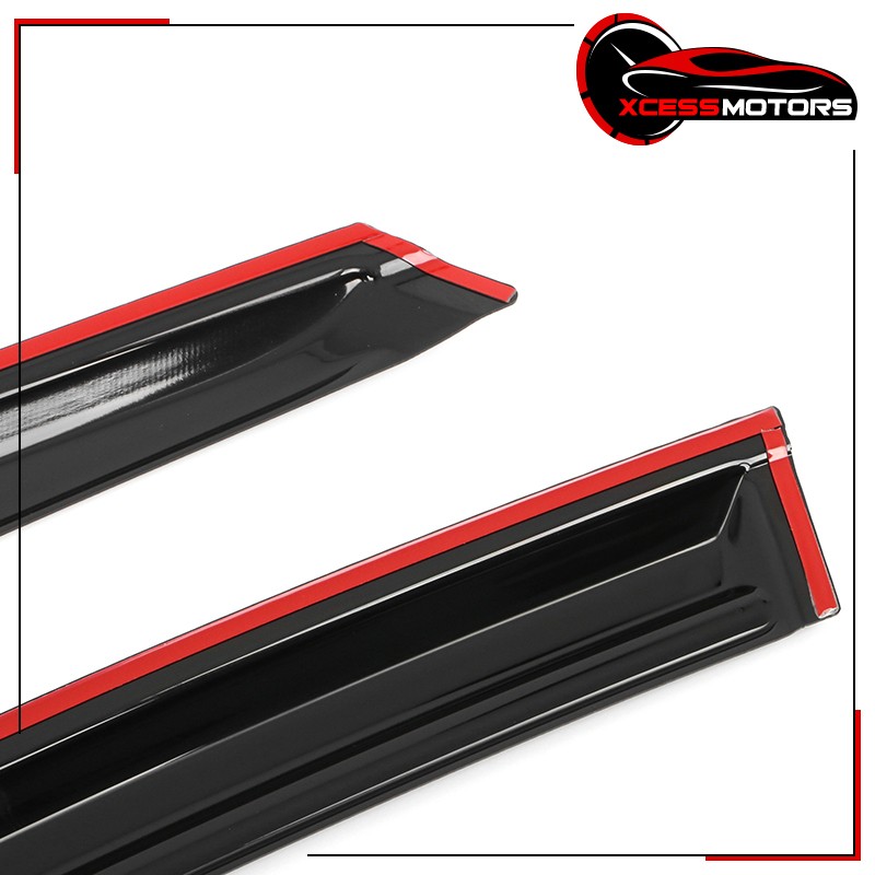 Fits 2025-2026 Toyota Camry Mugen Style Window Visors Sun Rain Side Deflectors