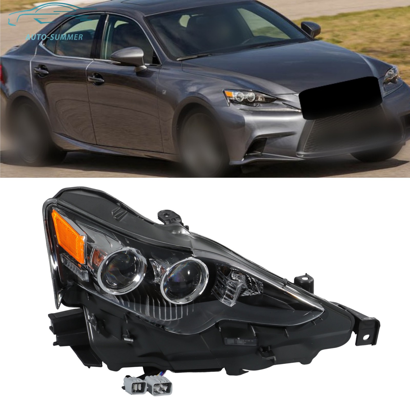 Headlight Assembly For Lexus IS250 IS200T IS300 IS350 2014 2015 2016 Right LED
