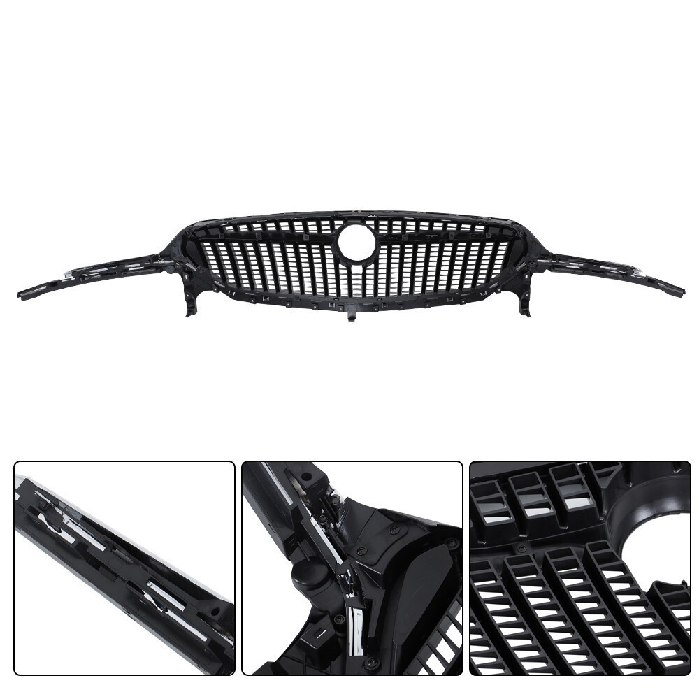 Front Upper Mesh Grille Centre Black Chrome 84739632 For Buick Enclave 2018-2021