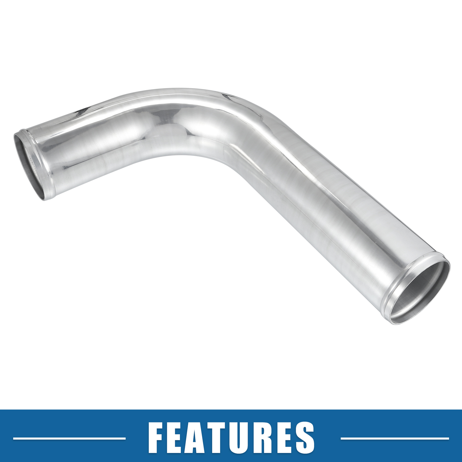 Single L Shape Bend Elbow Intercooler Pipe Intake 3″ OD 19.69″ Length Universal
