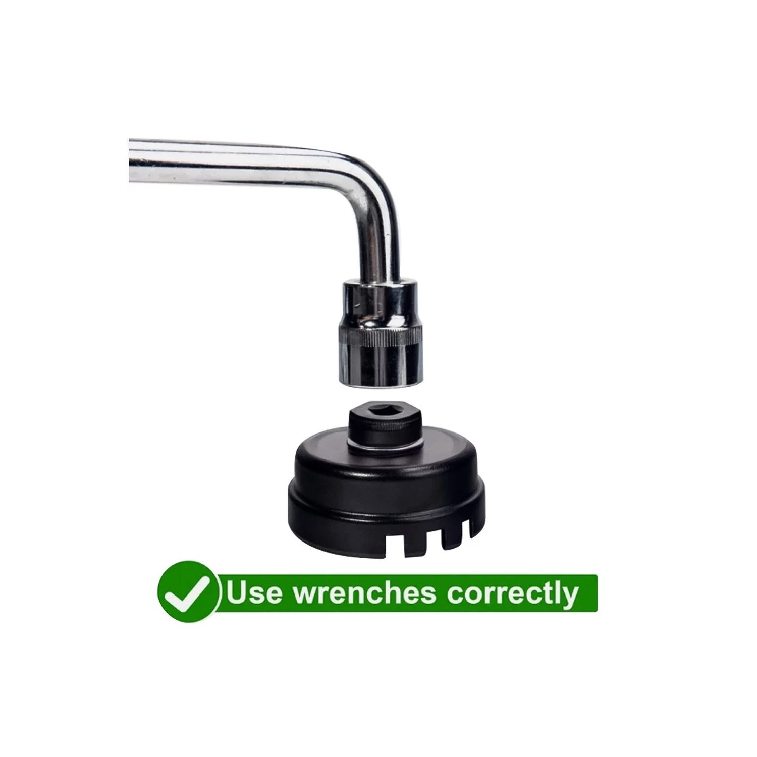 64mm 14 Flute Auto Oil Filter Socket Remover Wrench for Toyota & Lexus Vehicles