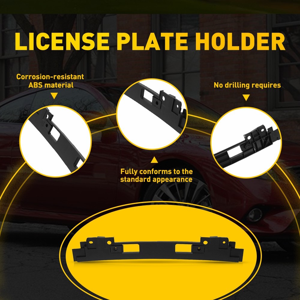 Rear License Plate Tag Bracket for INFINITI Q60 Q40 G25 G35 G37 Coupe Sedan New
