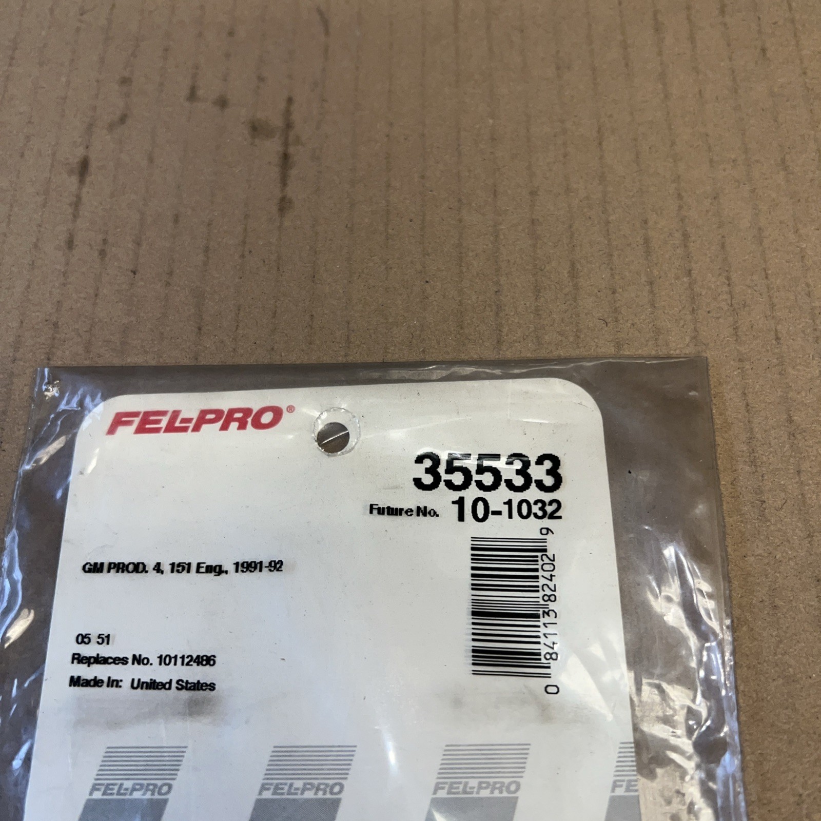 ?? 0NE (1) FEL PRO GASKET WATER OUTLET 35533 Free Shipping ??