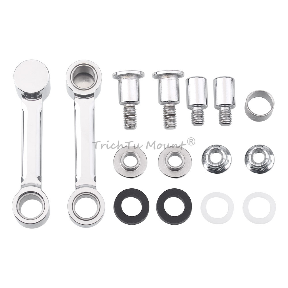 Chrome Front Fender Mount Bracket Kit For Harley Softail Springer FXSTS 1993-06