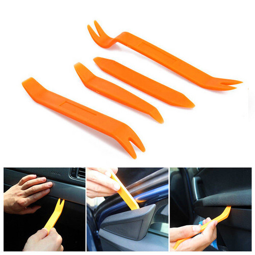 Car Trim Removal Tool Kit Panel Door Pry Dash Interior Clip Set Plastic 4 Pcs