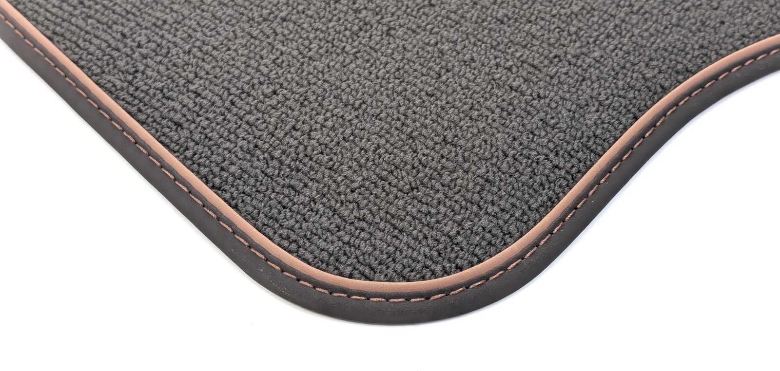 OEM NEW 17-25 Ford Super Duty Brown Carpet Floor Mats King Ranch Running W Logo
