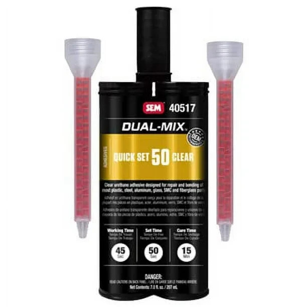 SEM 40517 Dual-Mix™ Quick Set 50 Urethane Adhesive, 7 Oz, Cartridge