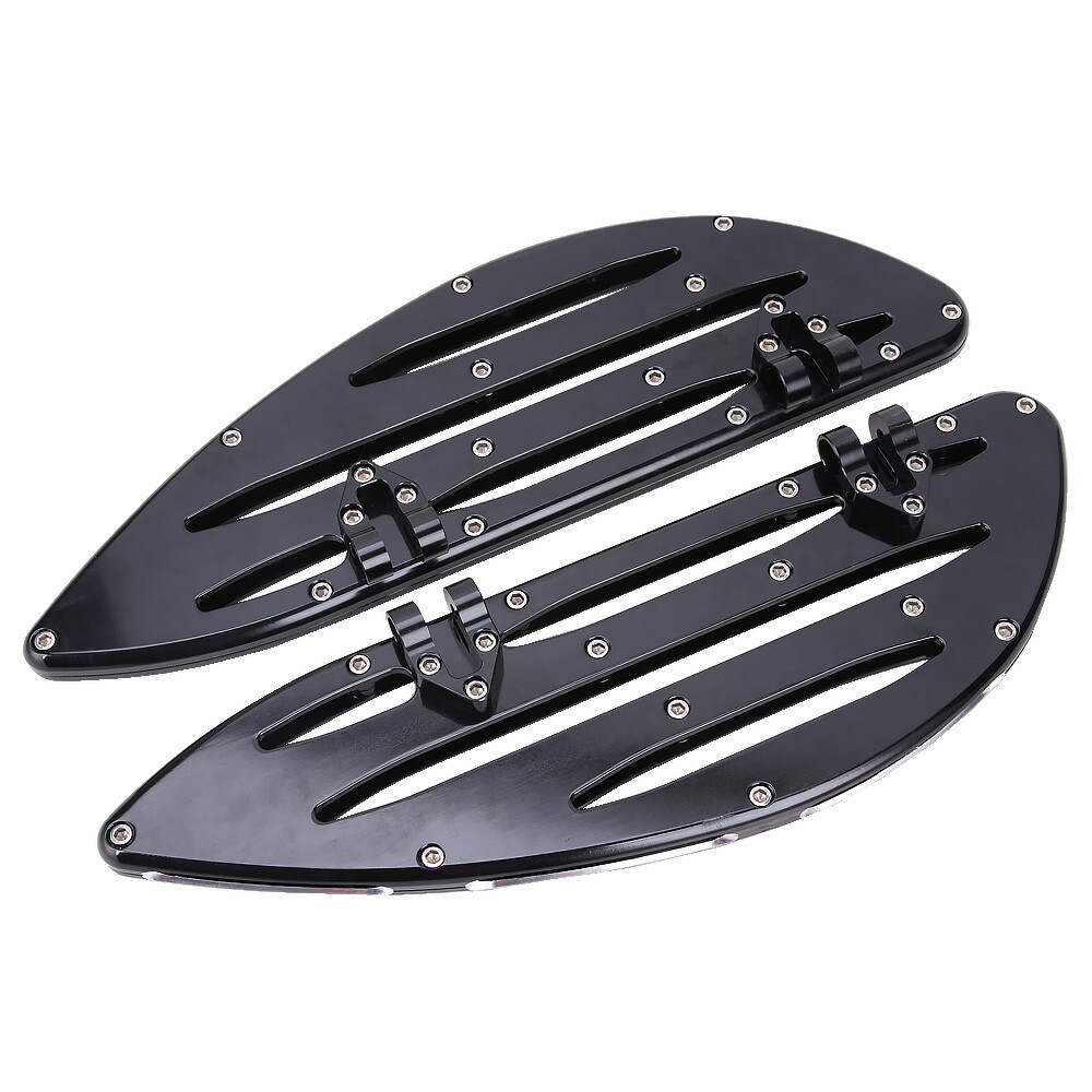 Driver CNC Cut Stretched Floorboards For Harley Touring Softail Dyna CVO Custom