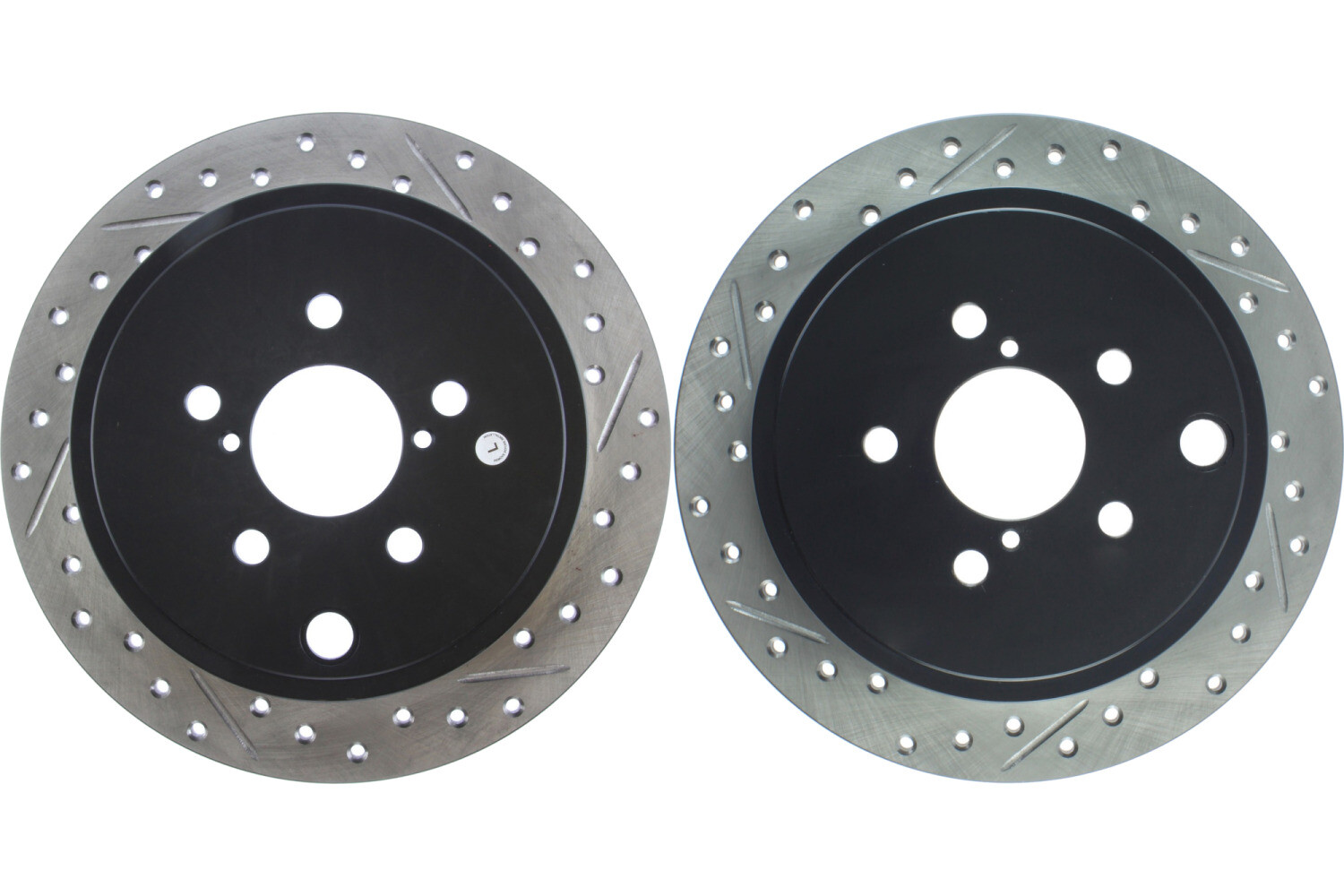 Rear PAIR Stoptech Disc Brake Rotor for 2008-2014 Subaru Impreza (46586)