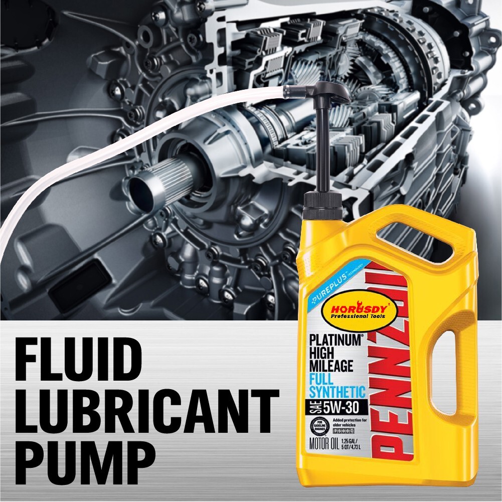 FLUID HAND TRANSFER PUMP FOR QUART BOTTLES Gas Motor Oil Transmission Extractor