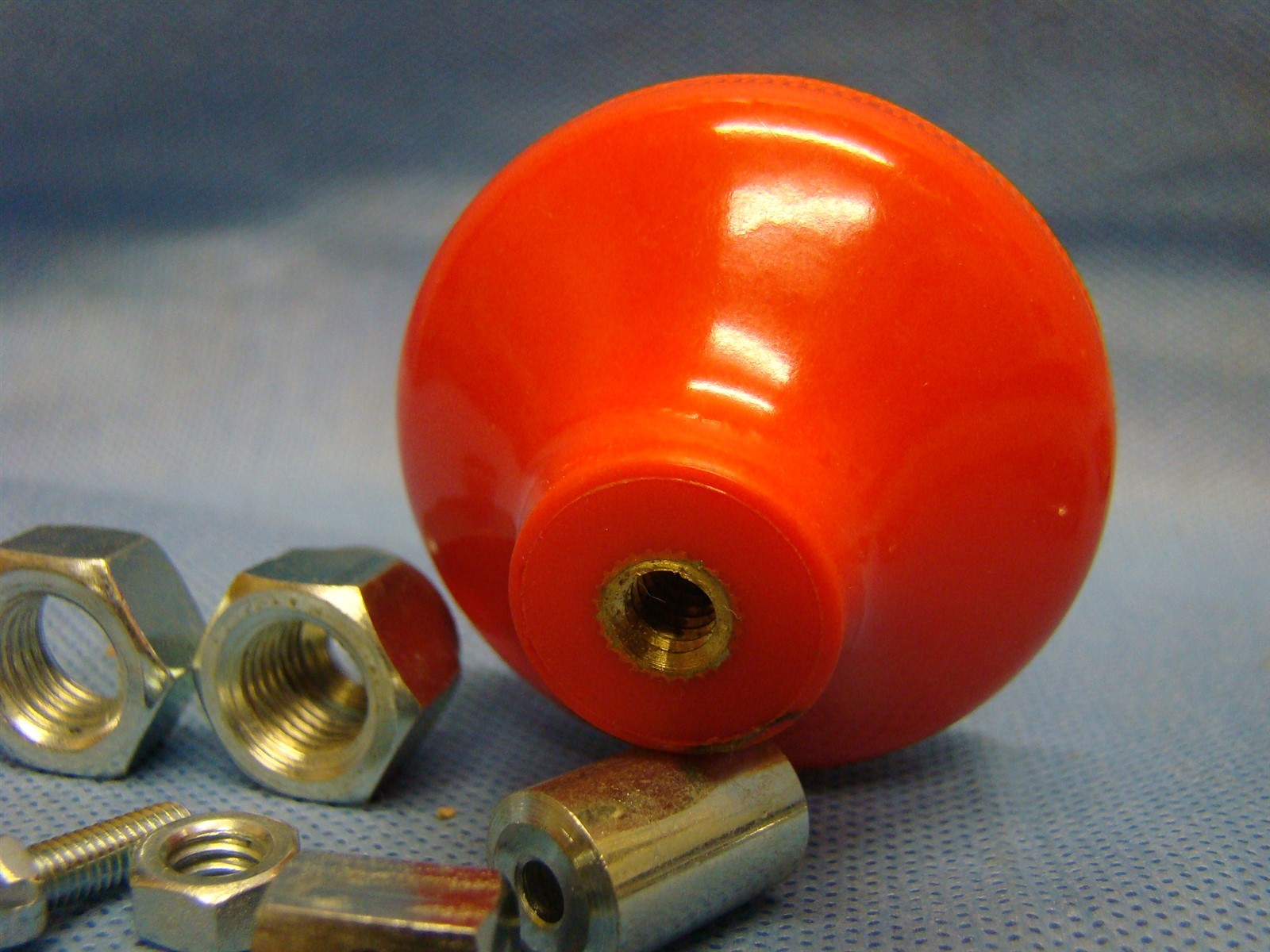 Hydraulic Pull Push Handle RED KNOB PTO Dump Body Winch Crane Throttle 1/4 x 20