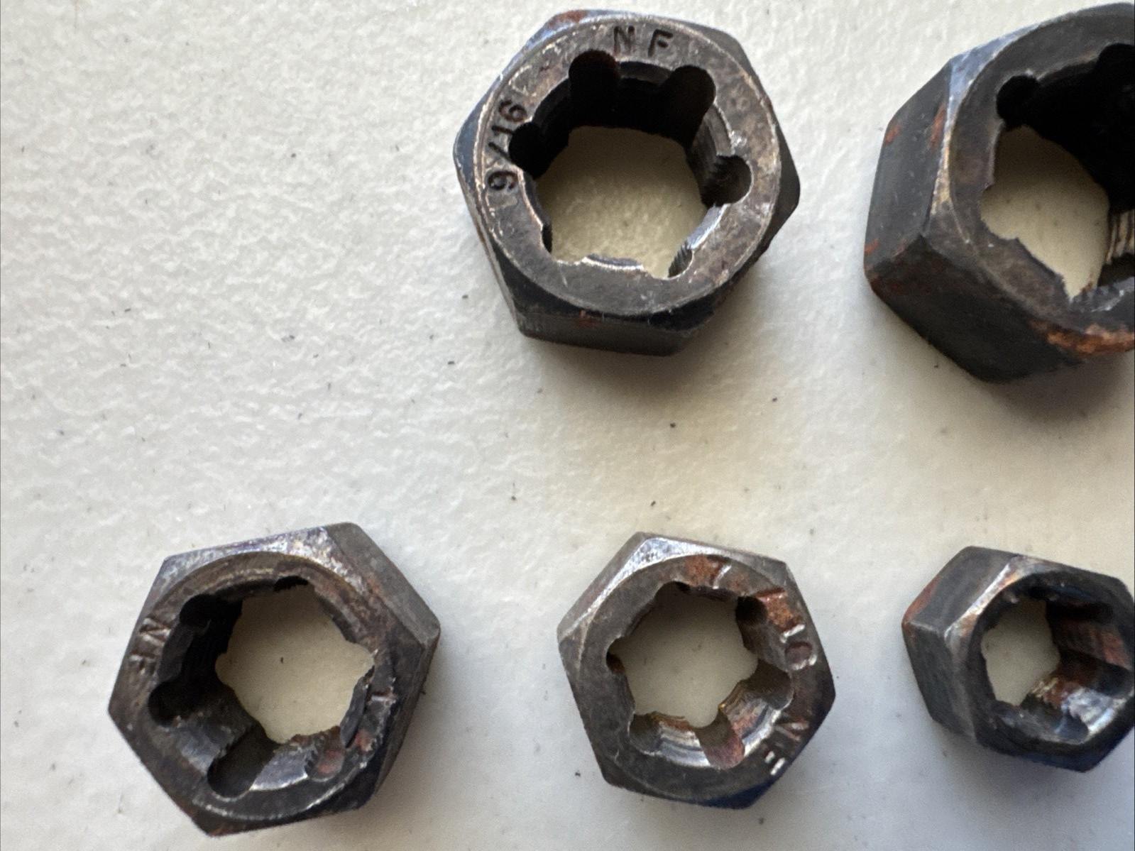 Vermont American Hex Rethreading Die Set, 8 Pieces Threads 5861, Made in USA