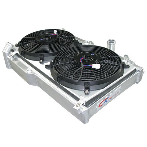 CXRacing Cooler Radiator + Fans + Shroud for Mazda RX-7 RX7 FD3S Manual