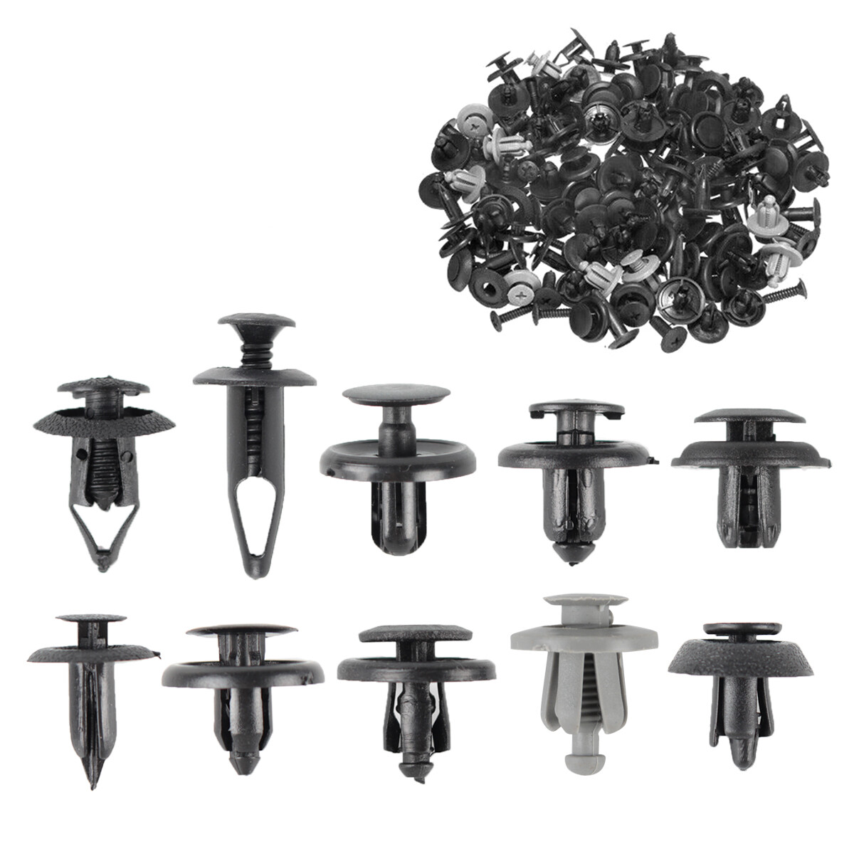100x Screw Rivet Car Bumper Fender Fastener Clips For Toyota Highlander 2005-20