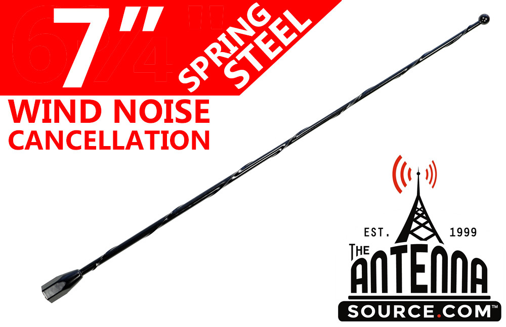 7″ Black Spring Stainless AM/FM Antenna Mast Fits: 1991-2002 Saturn SL Series