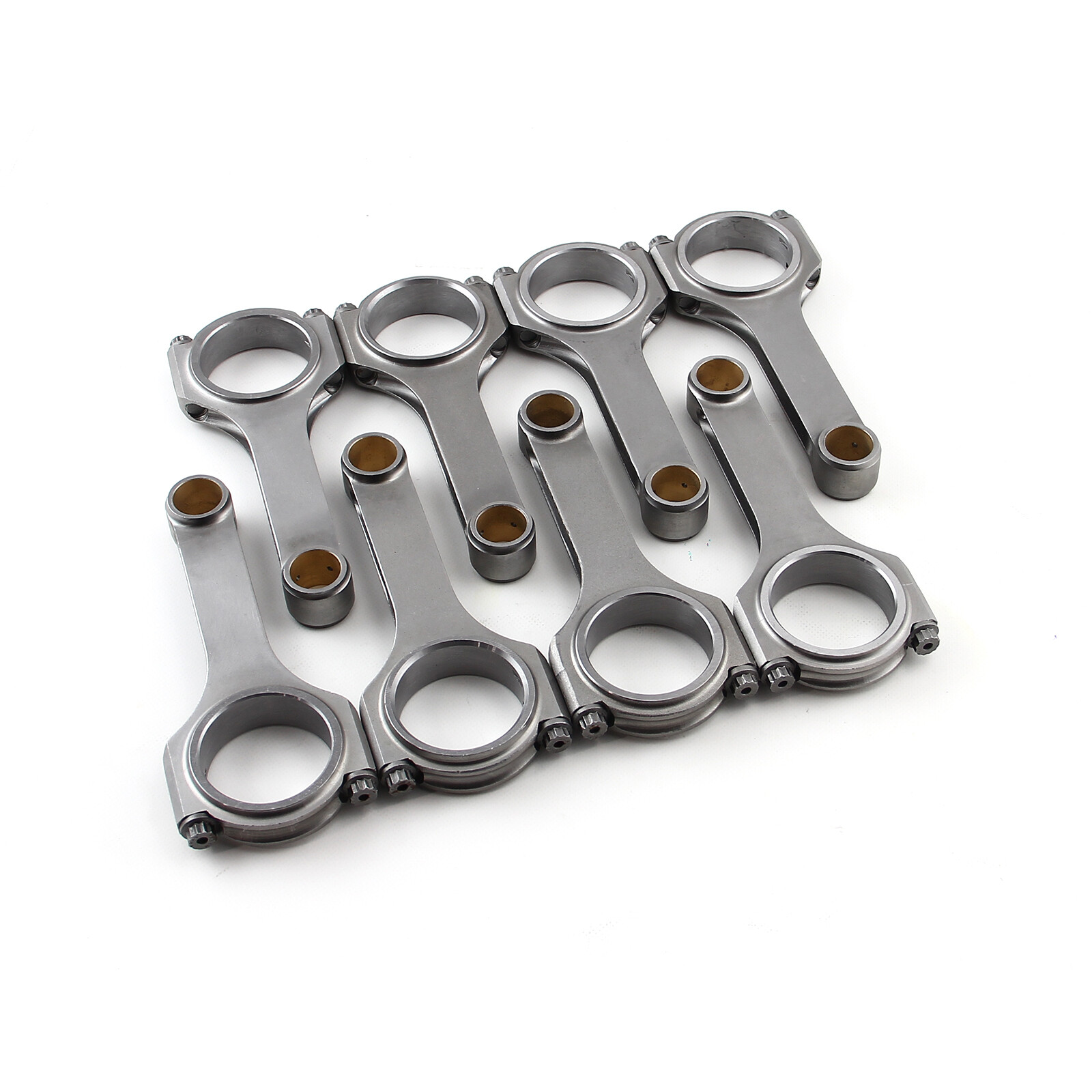 H Beam 5.400″ 2.123″ .927″ Bronze Bush 4340 Connecting Rods Ford 289 302 Windsor