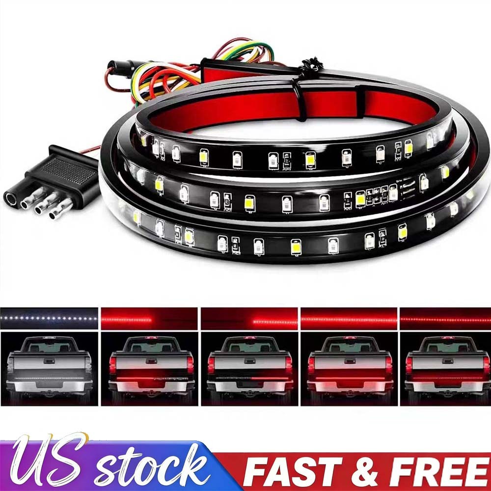 60″ LED Waterproof Tailgate Light Bar Truck Brake Reverse Turn Signal Strip Lamp