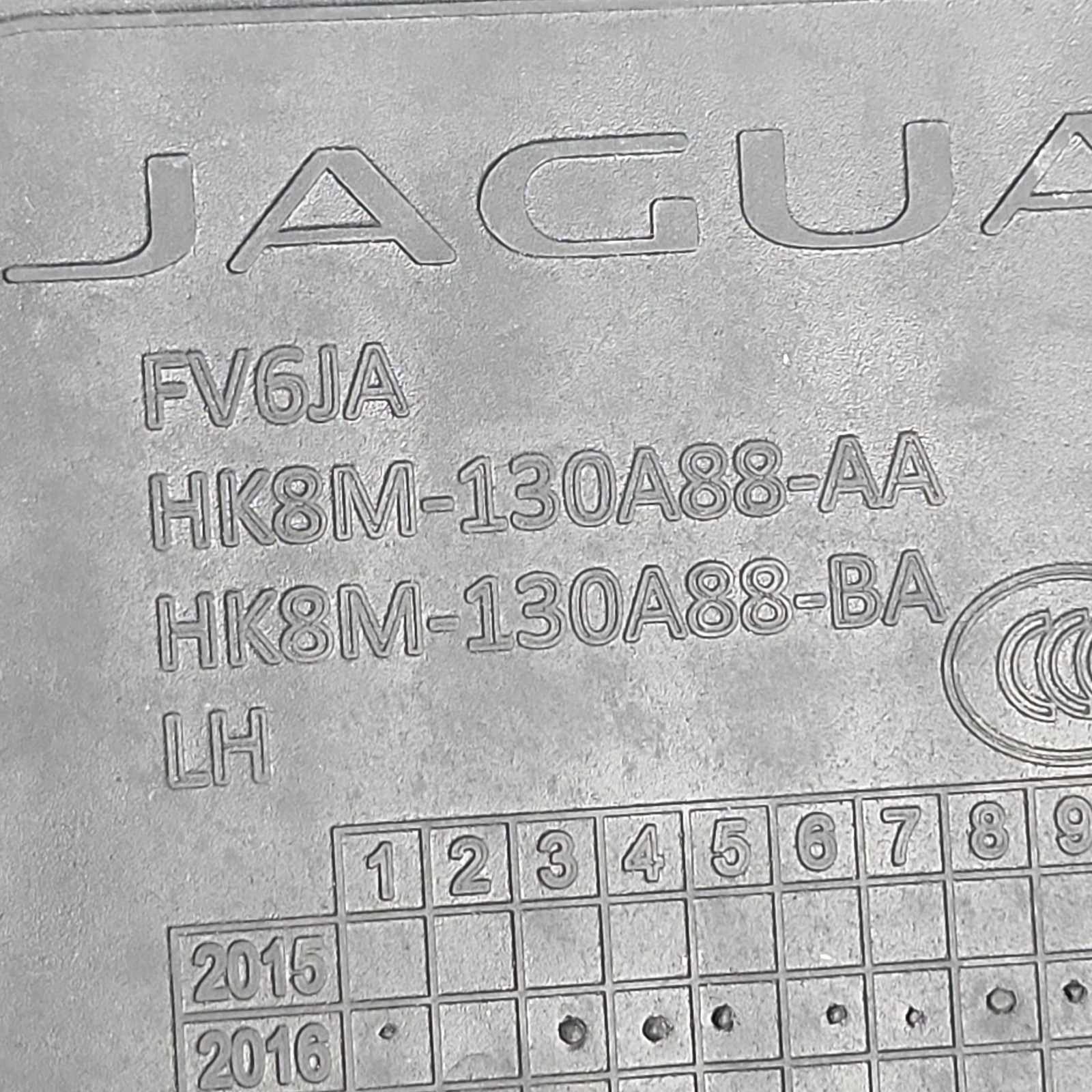 2017-2022 Jaguar F-Pace OEM Floor Mat Set HK8M130A88AA HK8M130A88BA