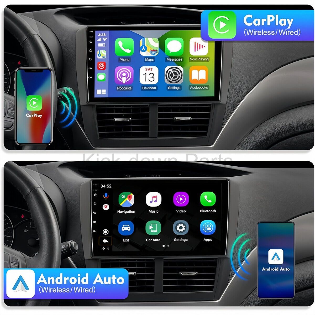 9″ FM/RDS Bluetooth Car Navigation for 2008-2012 Sub