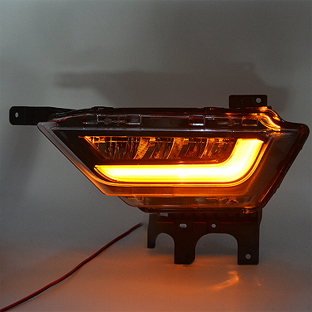 For 2021 2022 2023 Ford F-150 LED Fog Lights DRL w/Amber Turn Signal Lamp 21-23