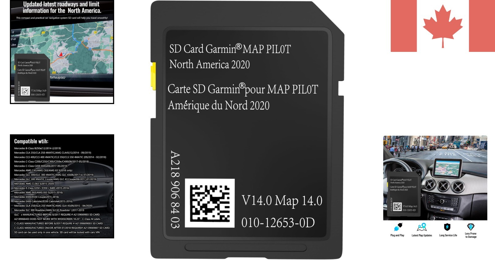 Class 10 Mercedes Navigation SD Card, Waterproof & Secure for Audio 20 Use