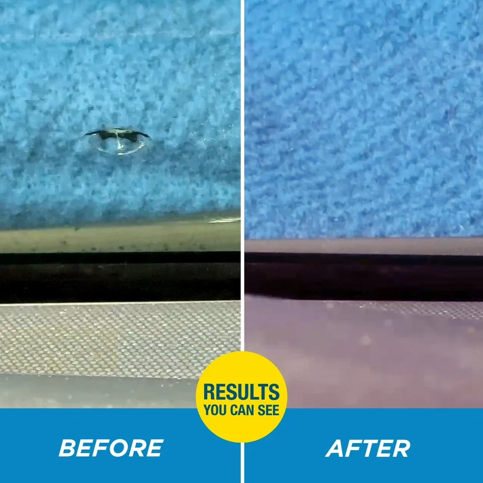 Rain‑X Fix a Windshield Repair Kit, for Chips, Cracks, Bulll’s-Eyes and Stars