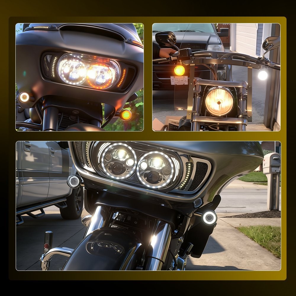 4x Motorcycle LED Turn Signal Blinker Light For Honda Shadow Aero 1100 VT1100C3