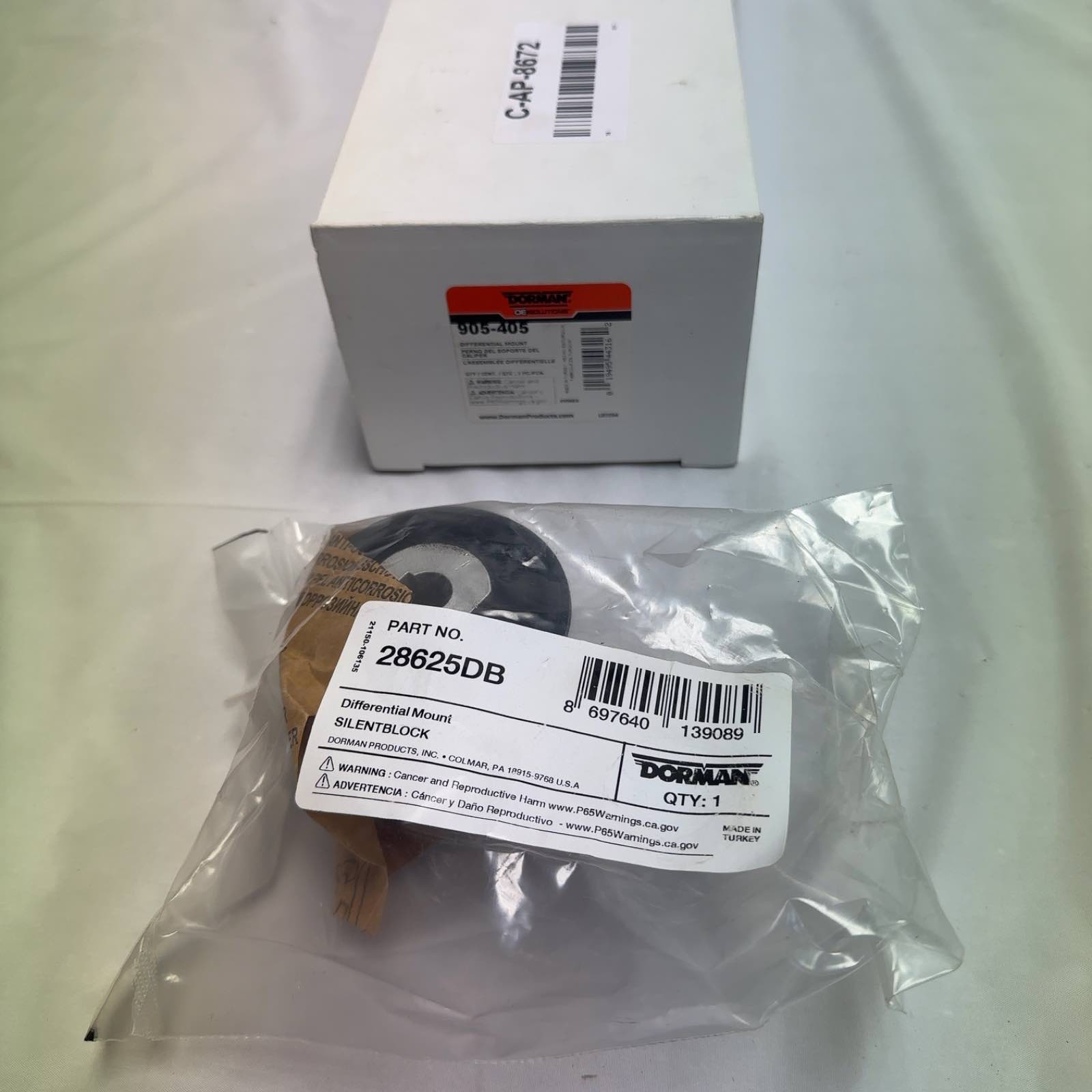 DORMAN 905-405 Front Differential Mount Rubber Steel Bushing fits Jeep 2005-2010