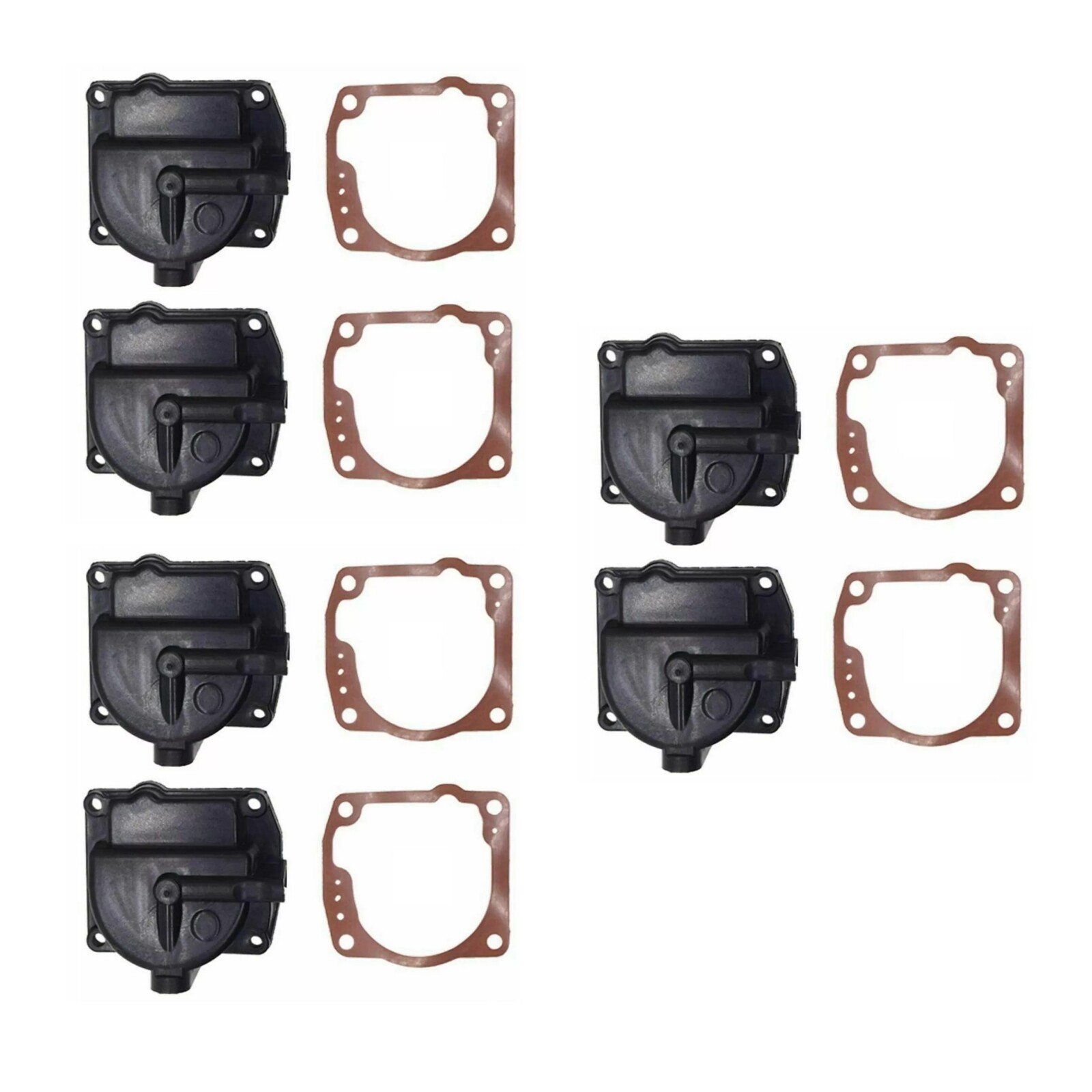For Johnson Evinrude Carburetor Float Bowl Chamber 0433000 766418 w/Gasket 6Pcs