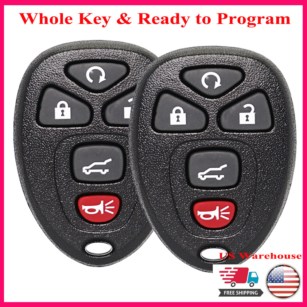 2 for 2007-2014 Chevy Tahoe Suburban Traverse GMC Acadia Yukon Remote Key Fob
